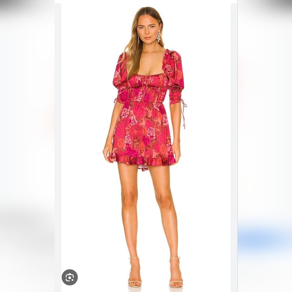 For Love And Lemons Nwts Red Alia Mini Dress